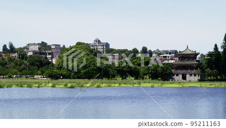 Taiwan Kinmen Gugang Tower and Gugang Lake 95211163