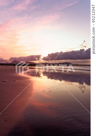 Sunset in Famara Beach - Lanzarote - Canary Islands 95212047