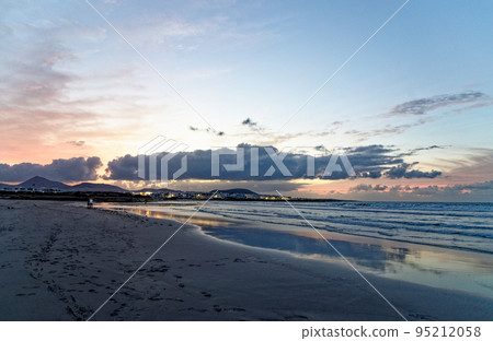 Sunset in Famara Beach - Lanzarote - Canary Islands 95212058