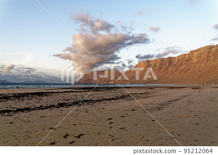 Famara Beach in the evening light - Lanzarote Spain 95212064