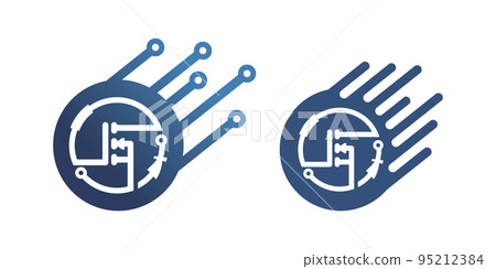 Electronic logo design illustration vector eps format , suitable for your design needs, logo, illustration, animation, etc. 95212384