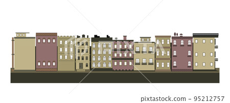 Classic town landscape design illustration vector eps format , suitable for your design needs, logo, illustration, animation, etc. 95212757