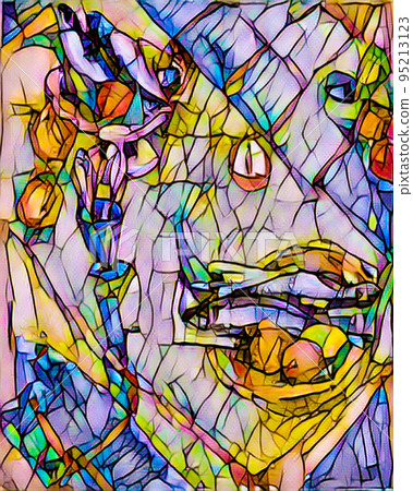 stained glass fish herring stained glass fish herring 95213123