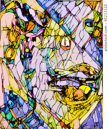 stained glass fish herring 95213128