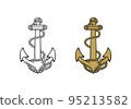 United State Marine Corps Anchor ega design illustration vector eps format , suitable for your design needs, logo, illustration, animation, etc. 95213582