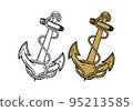 United State Marine Corps Anchor ega design illustration vector eps format , suitable for your design needs, logo, illustration, animation, etc. 95213585