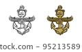 United State Marine Corps Eagle Globe and Anchor ega design illustration vector eps format , suitable for your design needs, logo, illustration, animation, etc. 95213589