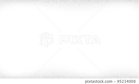 Grain wave textured background. Black stipple dots wavy frame. Curve noise dot work gradient. Abstract grunge banner. Stochastic wallpaper 95214008