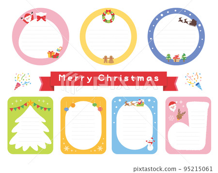 Christmas message card Christmas message card 95215061