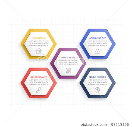 Five Hexagons Five Hexagons 95215396