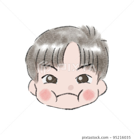 Boy _ facial expression _ angry Boy _ facial expression _ angry 95216035