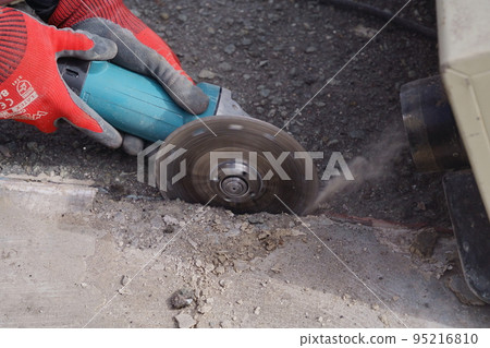 Asphalt concrete cutter construction 01 95216810