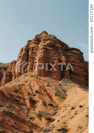 Rock formations on clear day Rock formations on clear day 95217184