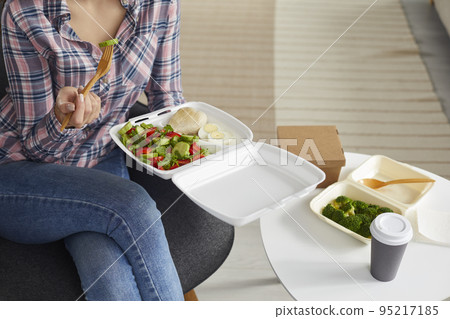 Woman follow healthy lifestyle eat diet food 95217185