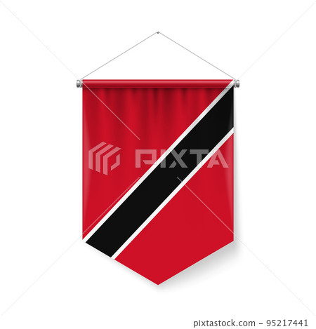Pennant Flag Icon of Trinidad and Tobago 95217441