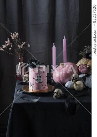 Halloween party table decoration Halloween party table decoration 95217520
