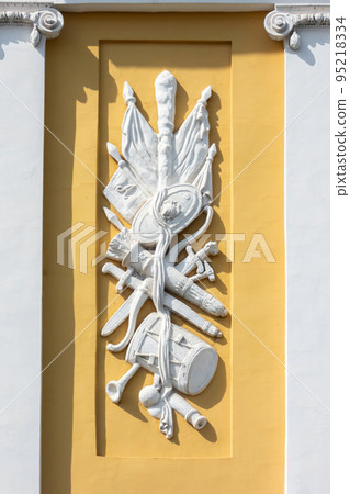 Moscow, Russia - May 22, 2019: Facade of The Kremlin Arsenal Moscow, Russia - May 22, 2019: Facade of The Kremlin Arsenal 95218334