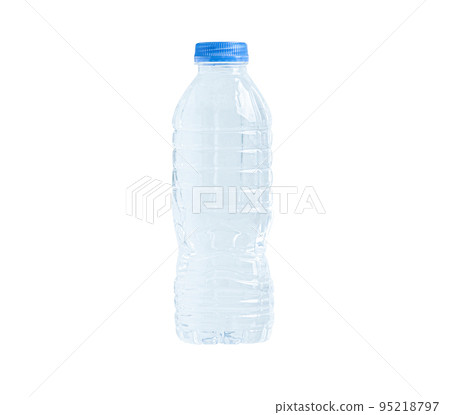 Plastic water bottle isolated on white background with clipping path, mineral, healthy concept. 95218797