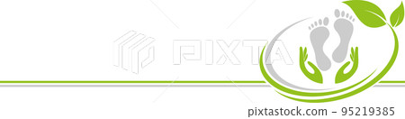 Feet, pedicure, foot massage, logo, background Feet, pedicure, foot massage, logo, background 95219385