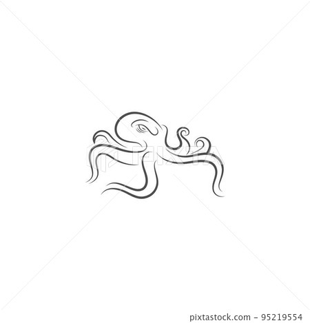 Kraken logo icon illustration 95219554