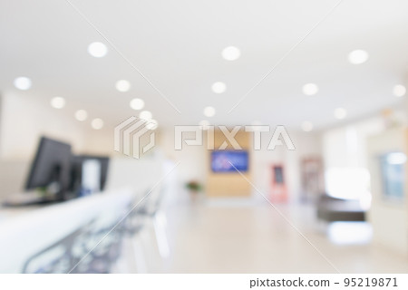 Abstract blur office desk workplace or hospital with computer defocused background Abstract blur office desk workplace or hospital with computer defocused background 95219871