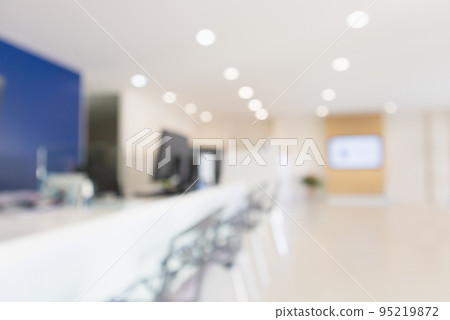 Abstract blur office desk workplace or hospital with computer defocused background Abstract blur office desk workplace or hospital with computer defocused background 95219872