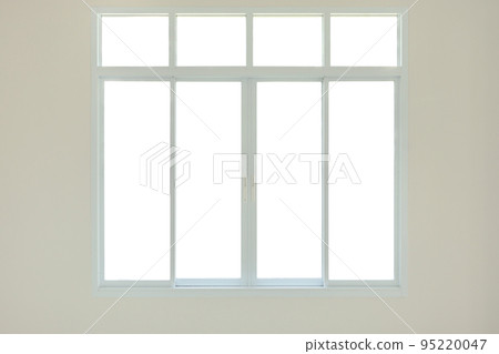 modern window frame isolated on white background modern window frame isolated on white background 95220047