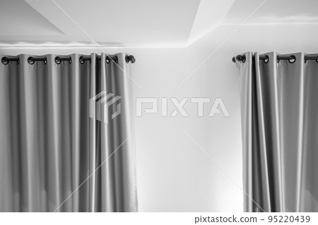 Curtain window interior decoration in living room 95220439