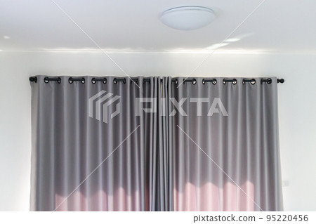 Curtain window interior decoration in living room 95220456