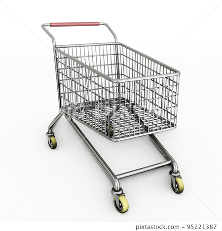 shopping kart isolated on white background shopping kart isolated on white background 95221387