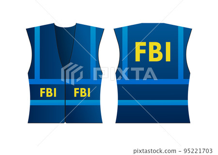 Fbi badge. FBI agent id. Policeman badge. Vector stock illustration. Fbi badge. FBI agent id. Policeman badge. Vector stock illustration. 95221703