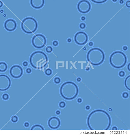 Geometric abstract seamless pattern random azure rings light blue background Geometric abstract seamless pattern random azure rings light blue background 95223234