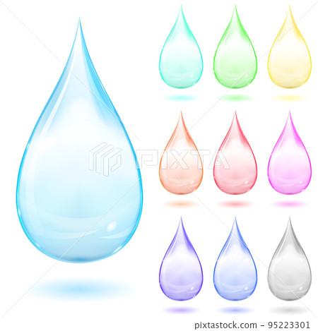 Set of multicolored drops 95223301