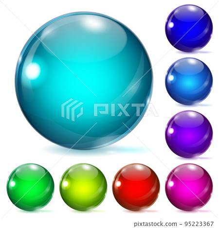 Multicolored glass spheres Multicolored glass spheres 95223367