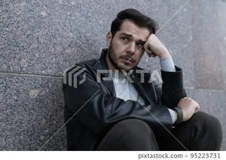 portrait of a man in need of psychiatric help 95223731