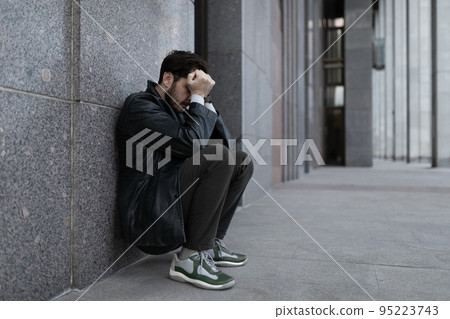 portrait of a man in need of psychological help portrait of a man in need of psychological help 95223743