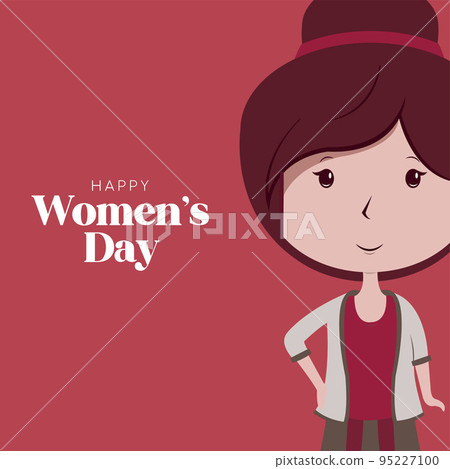 Happy women day poster Vector Happy women day poster Vector 95227100