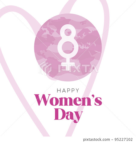 Happy women day poster Vector Happy women day poster Vector 95227102