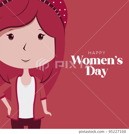 Happy women day poster Vector Happy women day poster Vector 95227108