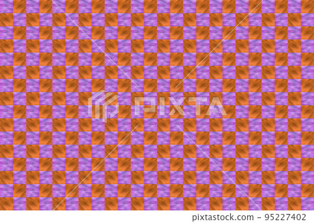 abstract background violet orange, chess texture illustration 95227402