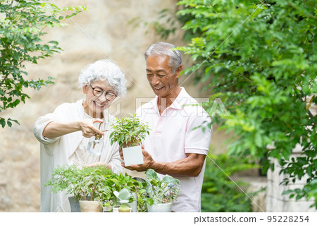 資深夫婦從事園藝 95228254