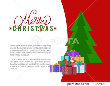 Merry Christmas Wish Advertising Leaflet, Add Text Merry Christmas Wish Advertising Leaflet, Add Text 95229069