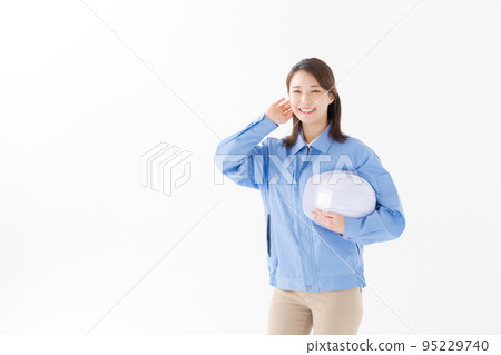Women wearing work clothes Women wearing work clothes 95229740