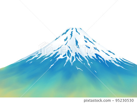 Fuji watercolor hand-painted material Fuji watercolor hand-painted material 95230530