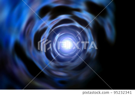 Background material with the image of a warp in outer space (image of a wormhole / black hole) Background material with the image of a warp in outer space (image of a wormhole / black hole) 95232341