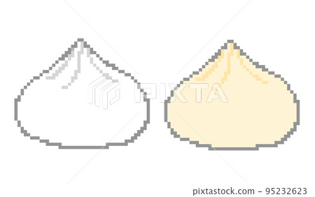 Pixel art steamed bun 95232623