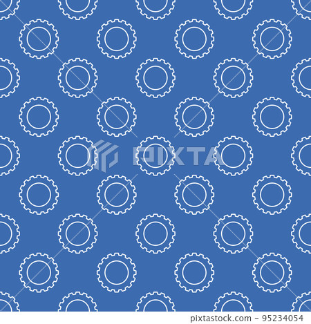 Seamless Cog Wheel or Gear vector concept pattern 95234054