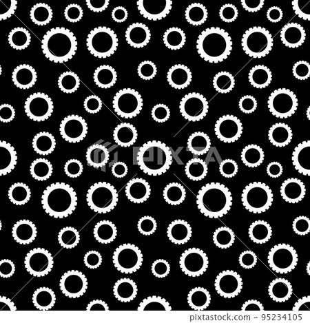 Cog Wheels and Gears vector concept seamless pattern 95234105
