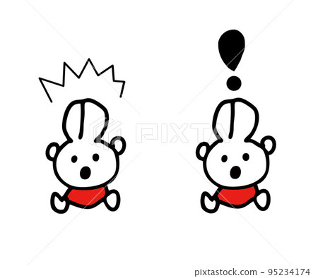 Surprised rabbit 95234174