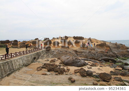 Yehliu natural landscape at Yehliu Geopark in Taiwan 19 April 2011 95234361